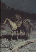 Frederic Remington A Dangerous Country (mk43) Spain oil painting artist